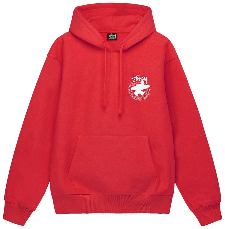 Stussy Beach Roots Hoodie Red