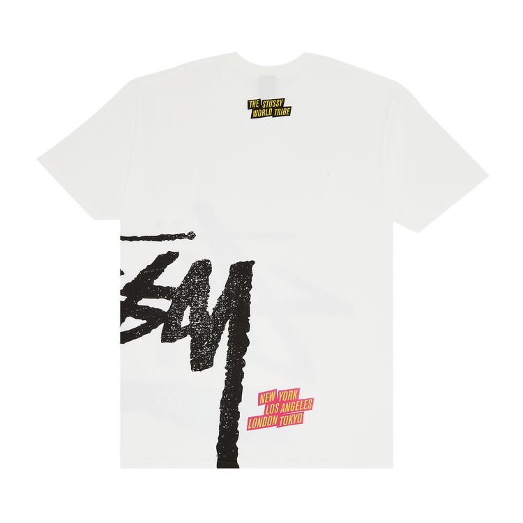 Stussy Old School World Tribe Tee White