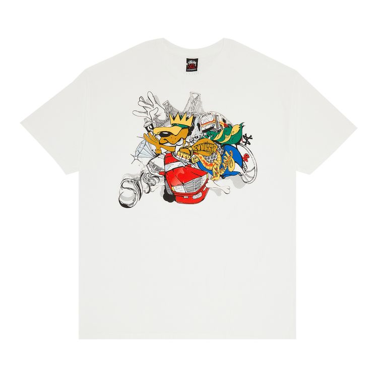 Stussy Gangsta Dog Tee White