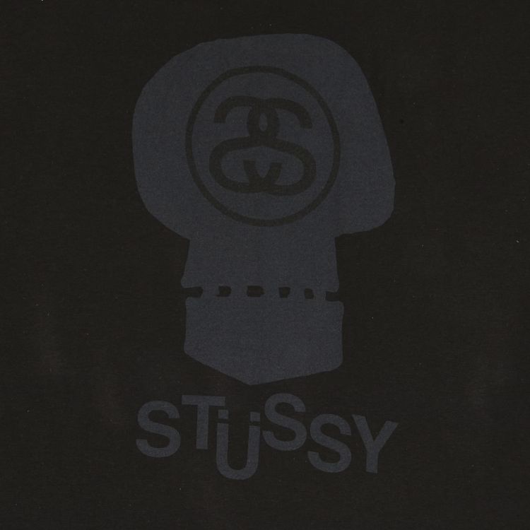 Stussy Link Skull Tee Black