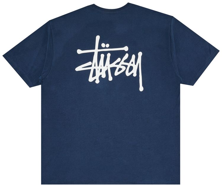 Stussy Logo Tee Navy