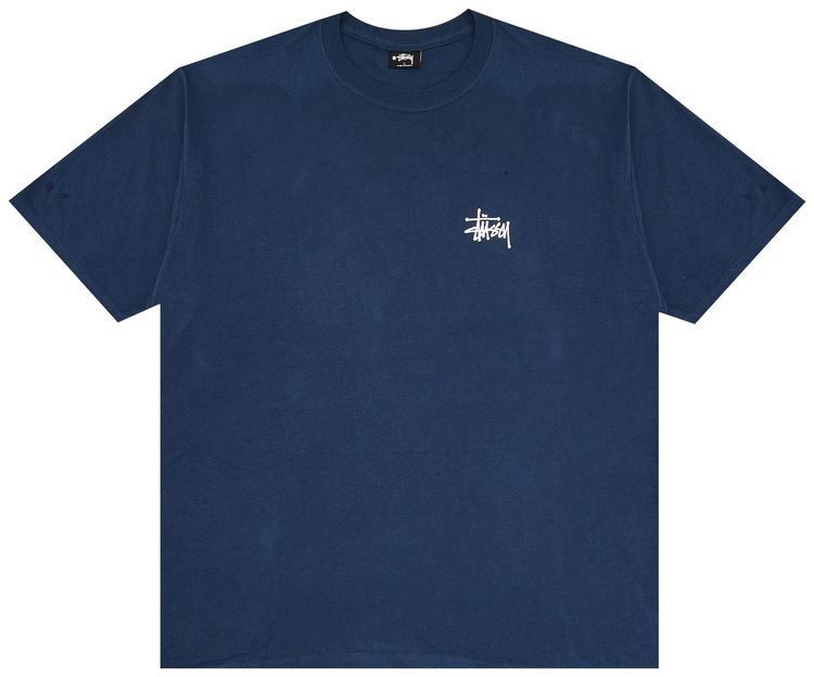 Stussy Logo Tee Navy