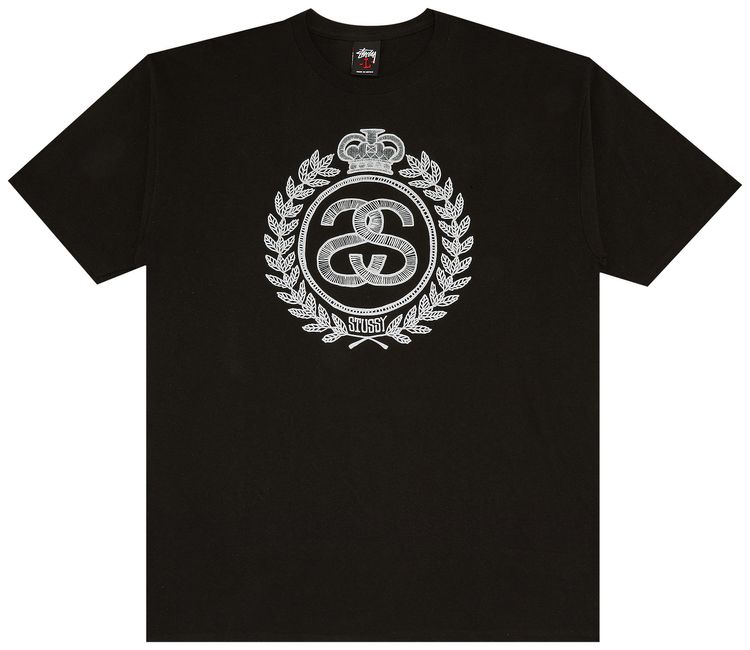 Stussy Gear Crown Tee Black