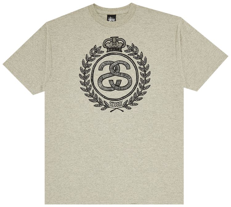 Stussy Gear Crown Tee Grey Heather