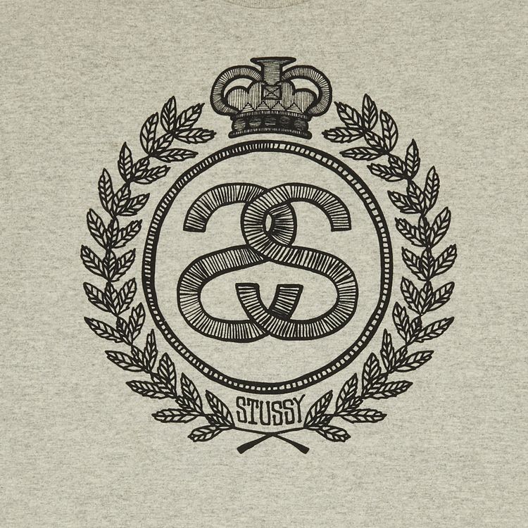Stussy Gear Crown Tee Grey Heather