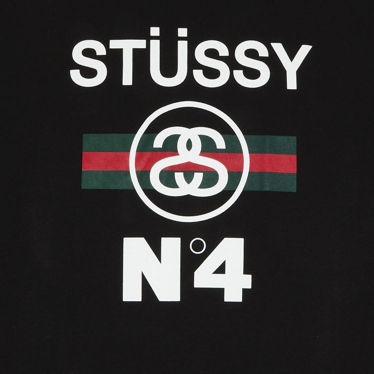 Stussy Stripe N4 Tee Black