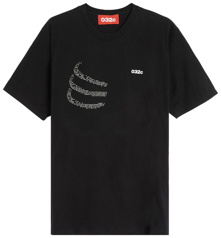 032C Skeleton Poem Tee Black