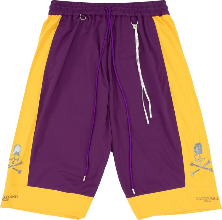 Mastermind Knit Pants 'Purple/Yellow'