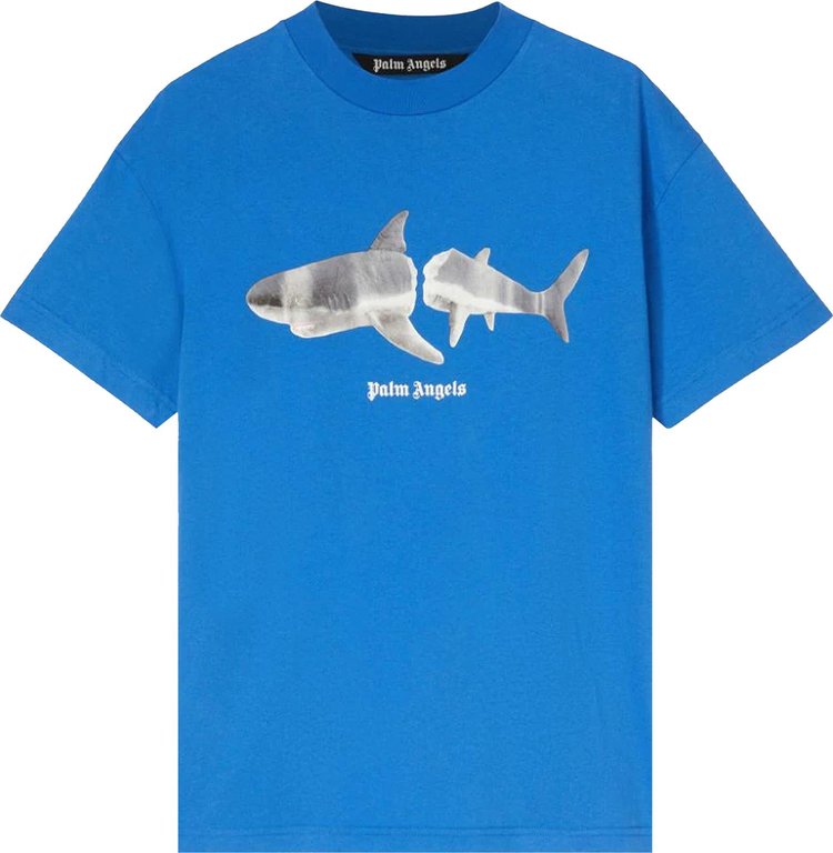 Palm Angels Pa Shark Classic Tee Blue