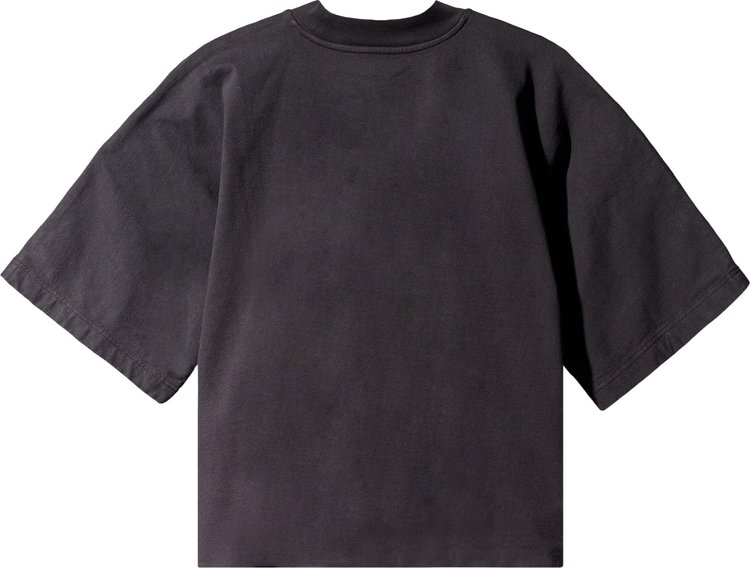 Yeezy Gap Engineered by Balenciaga Cropped Logo No Seam Tee Black