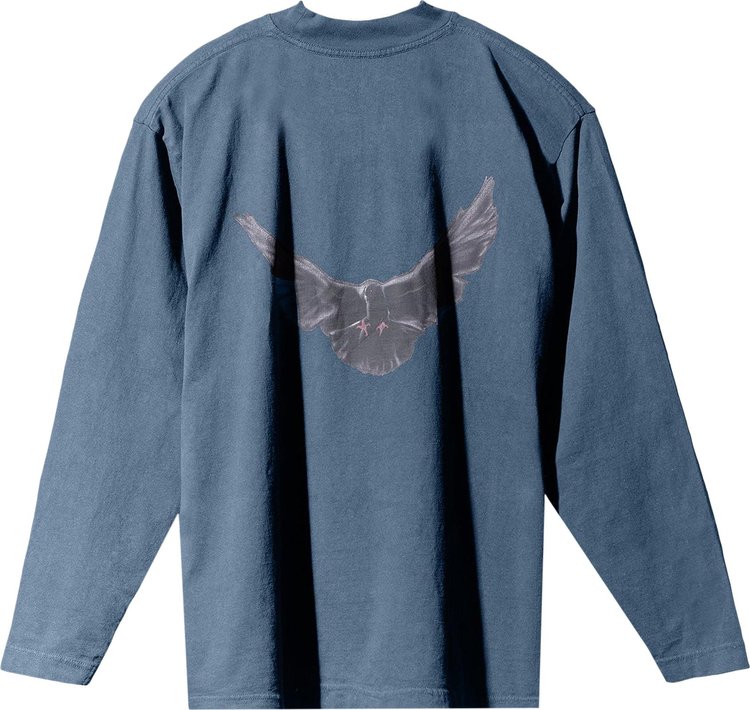 Yeezy Gap Engineered by Balenciaga Dove Long Sleeve Tee Dark Blue