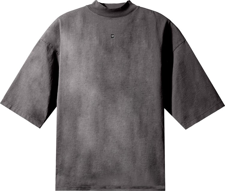 Yeezy Gap Engineered by Balenciaga Logo 3/4 Sleeve Tee 'Dark Grey'