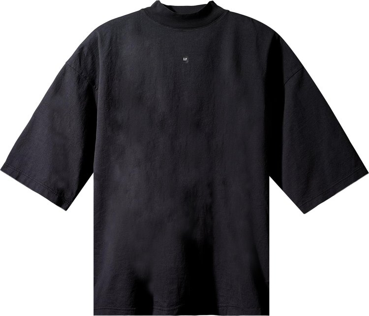 Yeezy Gap Engineered by Balenciaga Logo 3/4 Sleeve Tee 'Black'