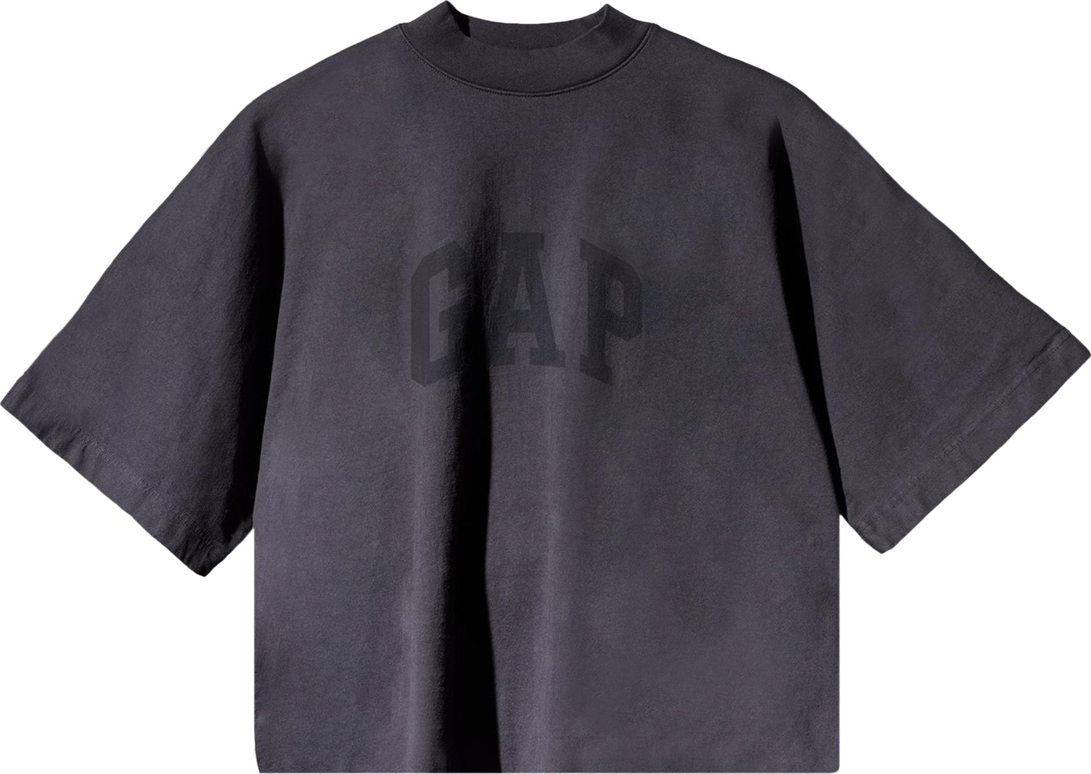 Buy Yeezy Gap Engineered by Balenciaga Cropped Dove No Seam Tee 'Black