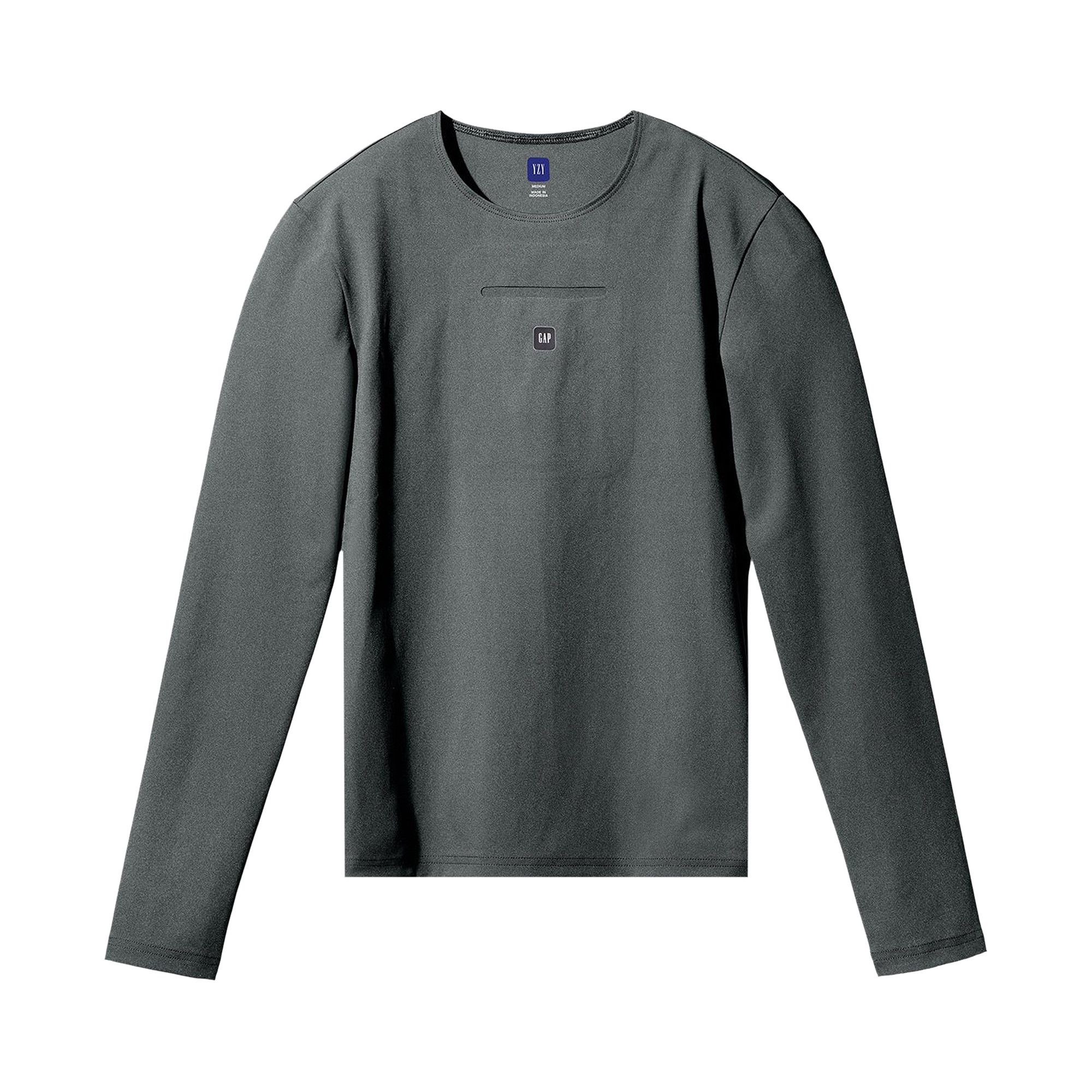 Yeezy x Gap Long Sleeve T-shirt Dark Grey Men's - SS22 - US