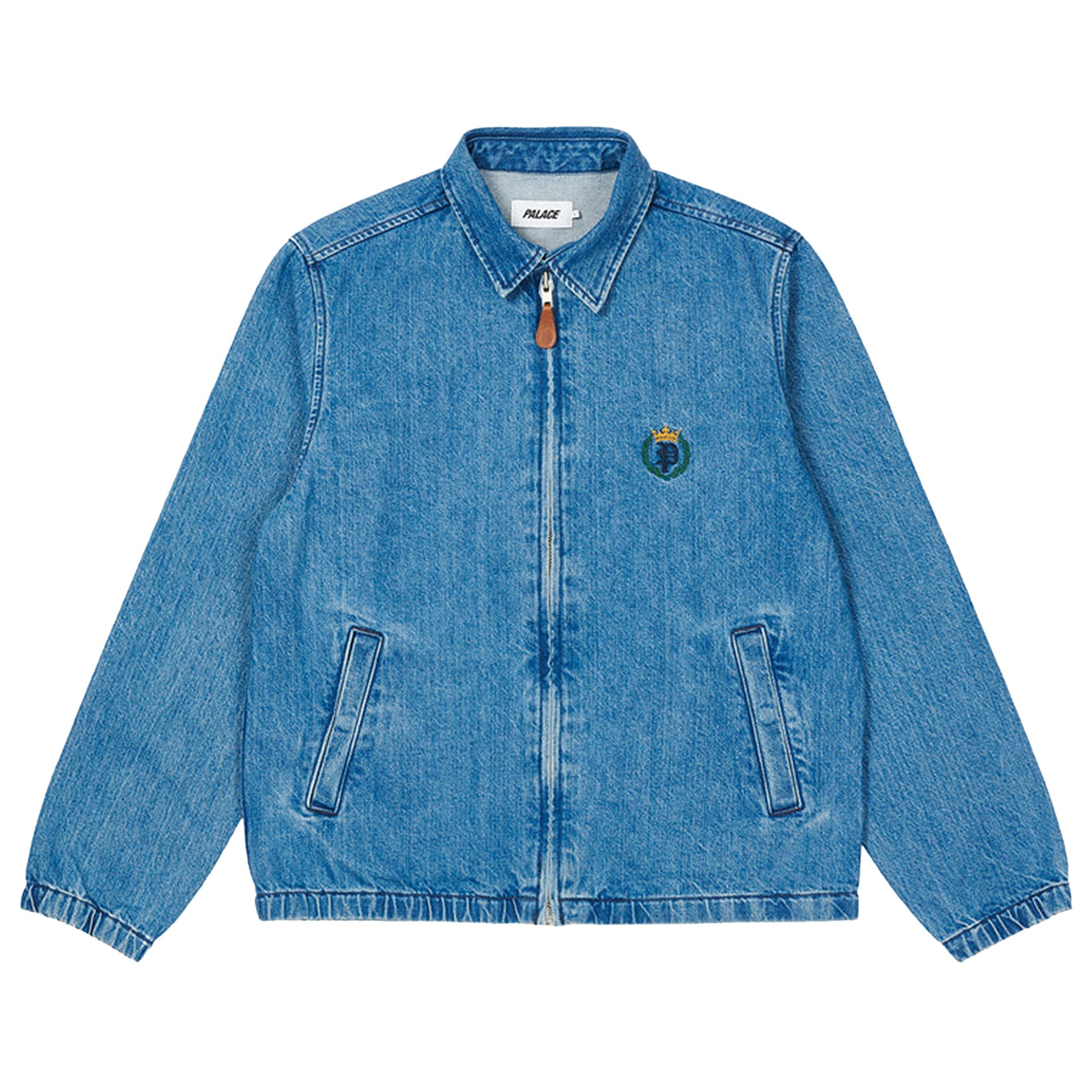 Buy Palace Washed Denim Harrington 'Stone Wash' - P22JK226 | GOAT