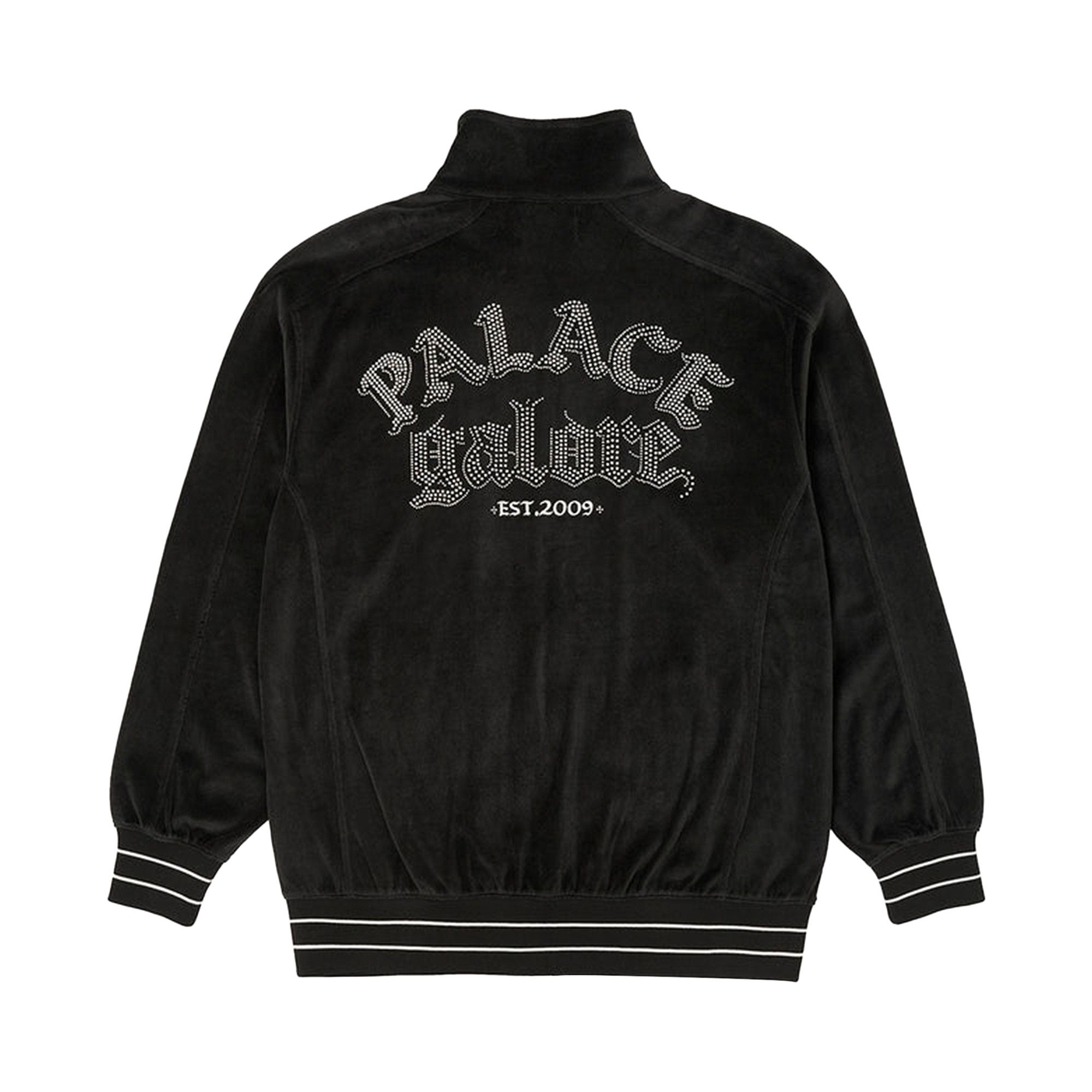 Buy Palace Galore Velour Track Top 'Black' - P22CS203 | GOAT UK