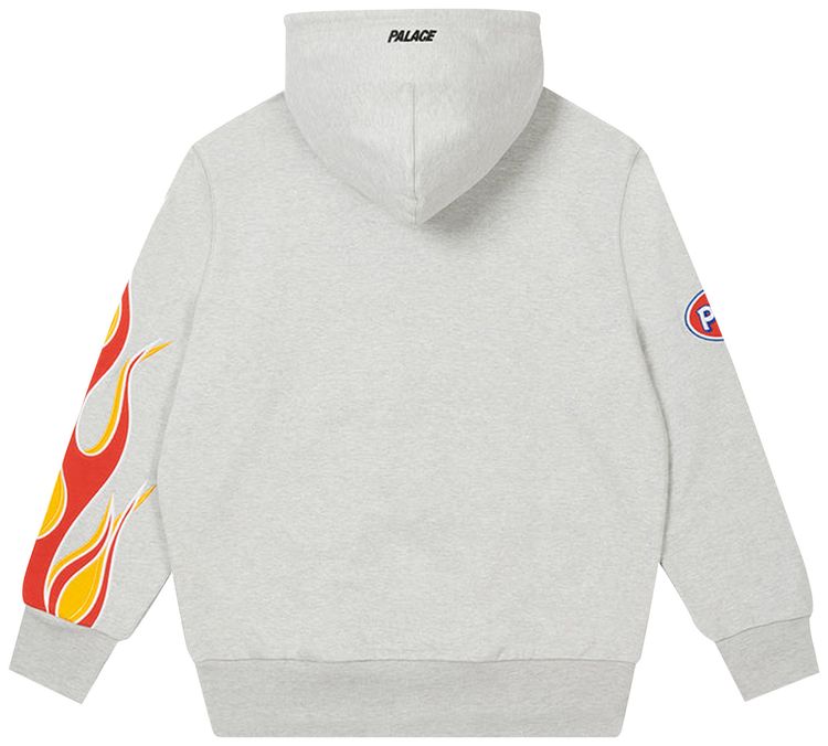 Palace Flame Hood Grey Marl