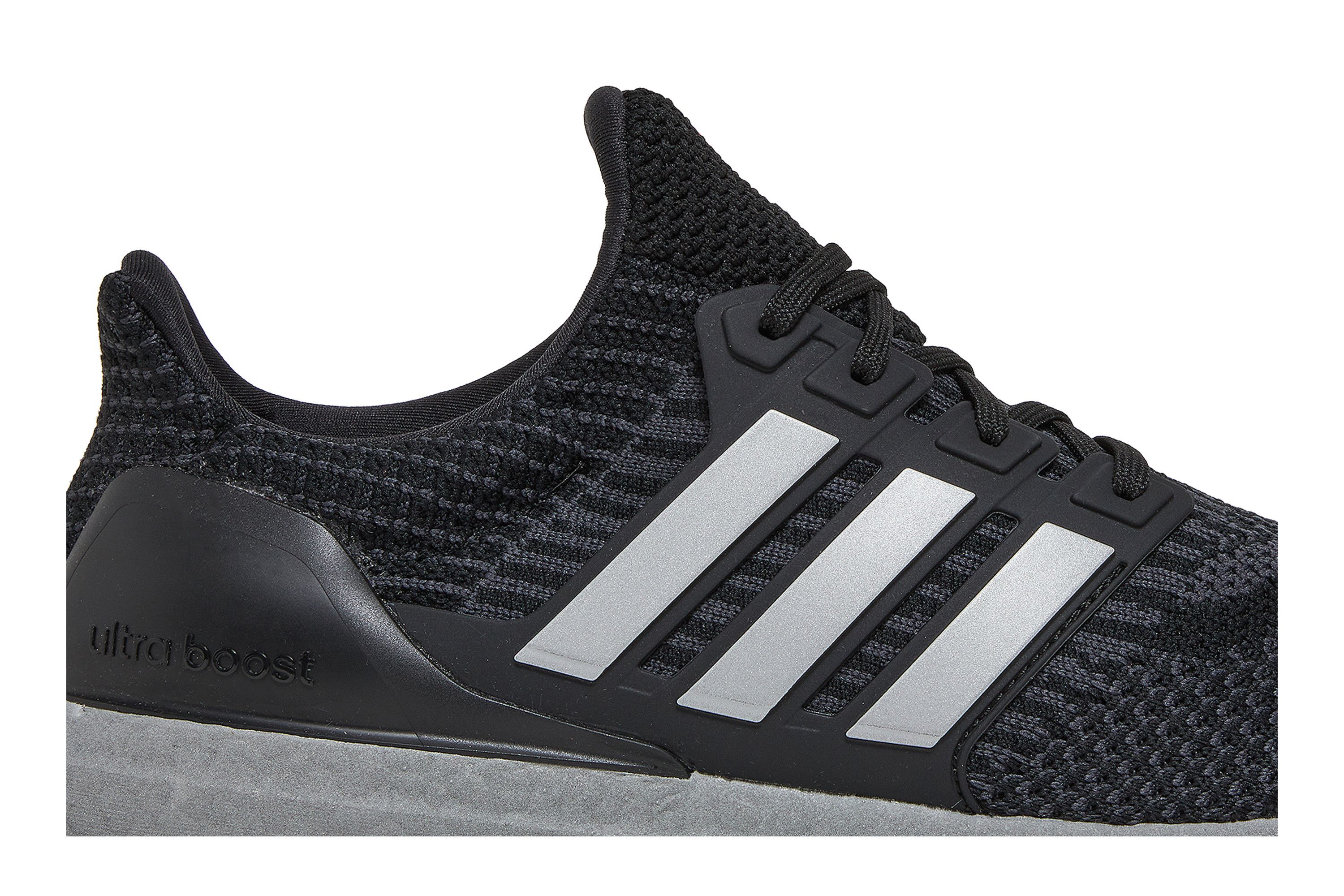 Adidas ultra boost black and silver store