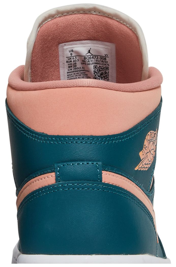 Wmns Air Jordan 1 Mid Dark Teal Green