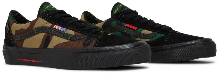 DEFCON x Vans Old Skool GTX Black Woodland Camo