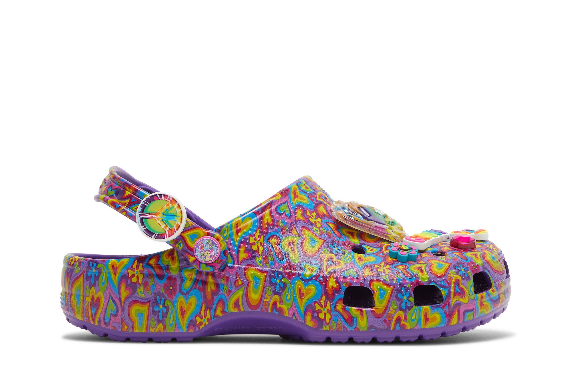 Buy Lisa Frank x Classic Clog Neon Purple Multi Hearts 207736 573 GOAT