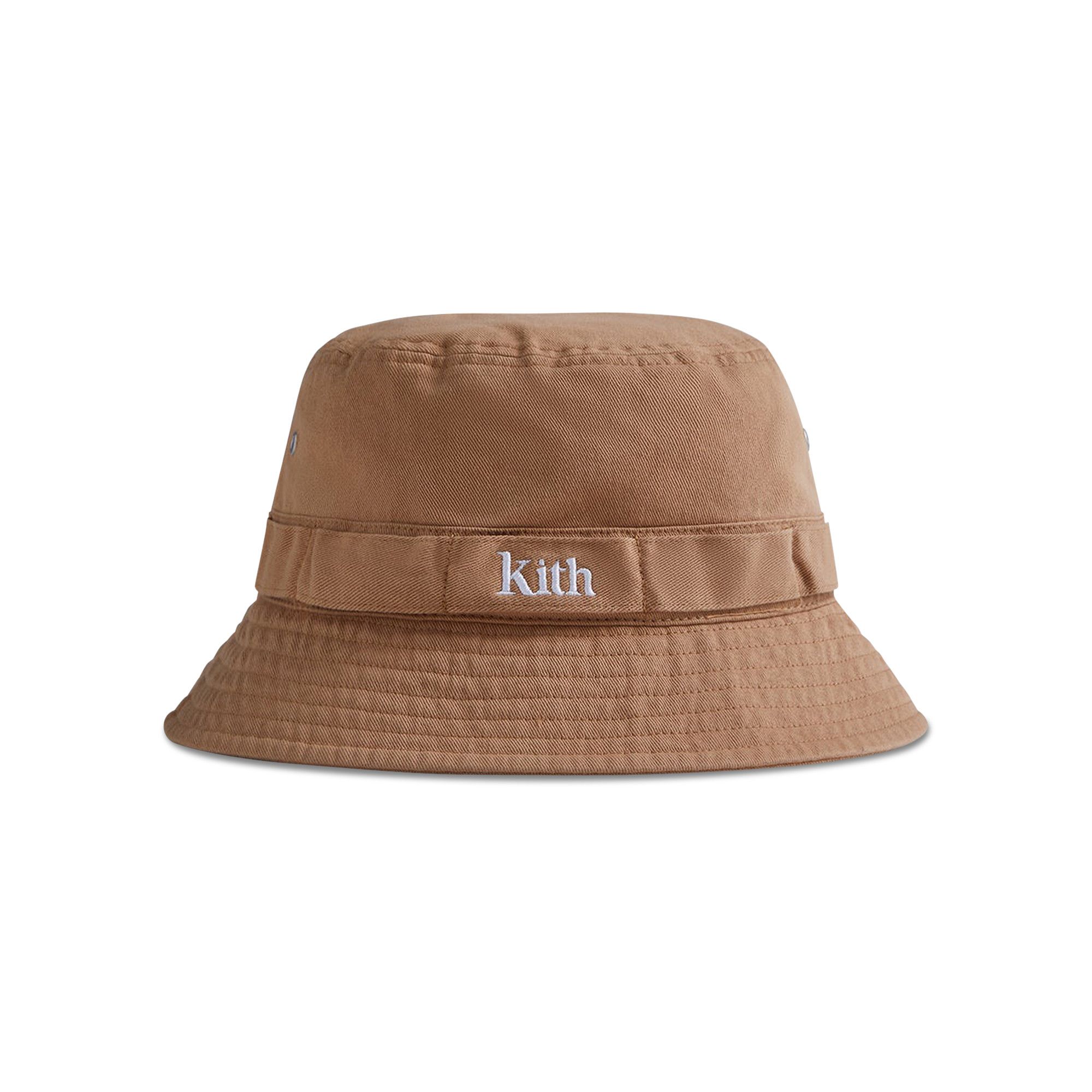 Buy Kith Washed Classic Serif Bucket Hat Tuscan KHM050126 800