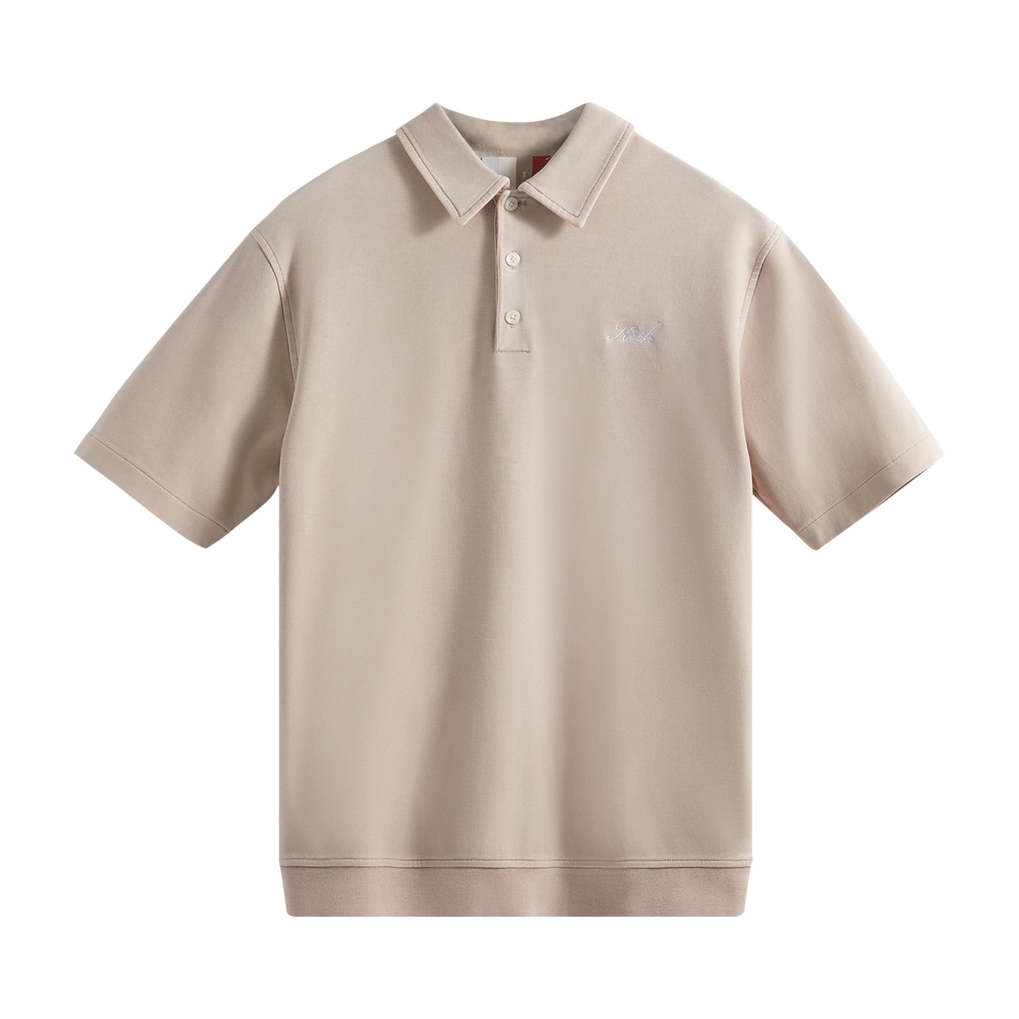 トップス Kith Crystal Washed Graham Polo Kith Crystal Wash Interlock Graham Polo - Mystery
