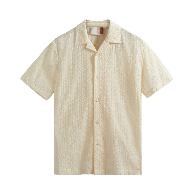 Kith Embroidered Voile Thompson Camp Collar Shirt 'White'