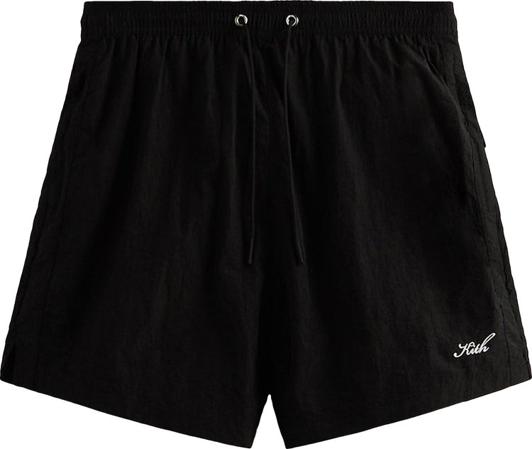Kith Garment Washed Nylon Active Swim Short 'Black'