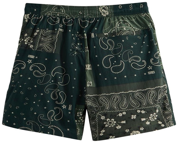 Kith Printed Active Swim Short Deconstructed Bandana Stadium