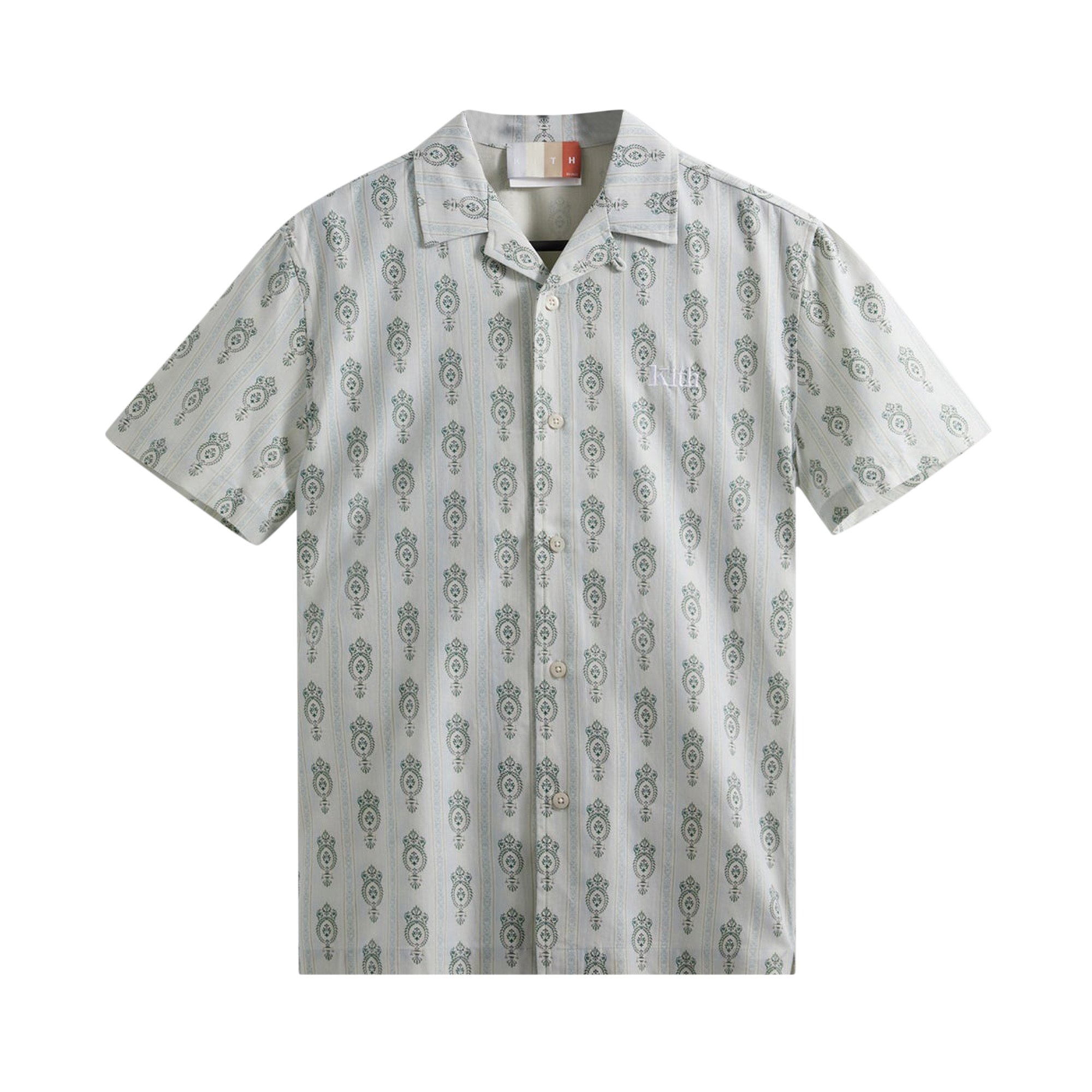 Buy Kith Printed Thompson Camp Collar Shirt Striped Ornament 