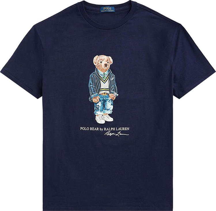 Polo by Ralph Lauren Classic Fit Polo Bear Jersey T-Shirt 'Navy'