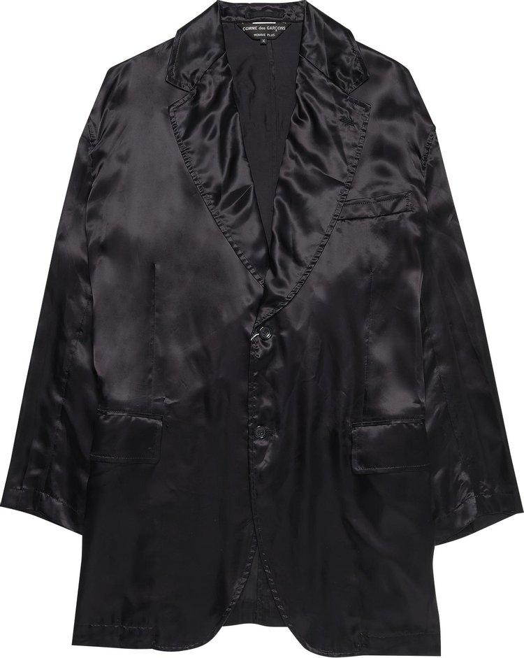 Comme des Garçons Homme Plus Floral Printed Satin Jacket 'Black'