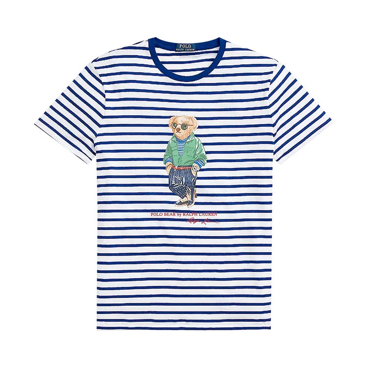 Polo by Ralph Lauren Classic Fit Polo Bear Jersey T-Shirt 'White/Royal'