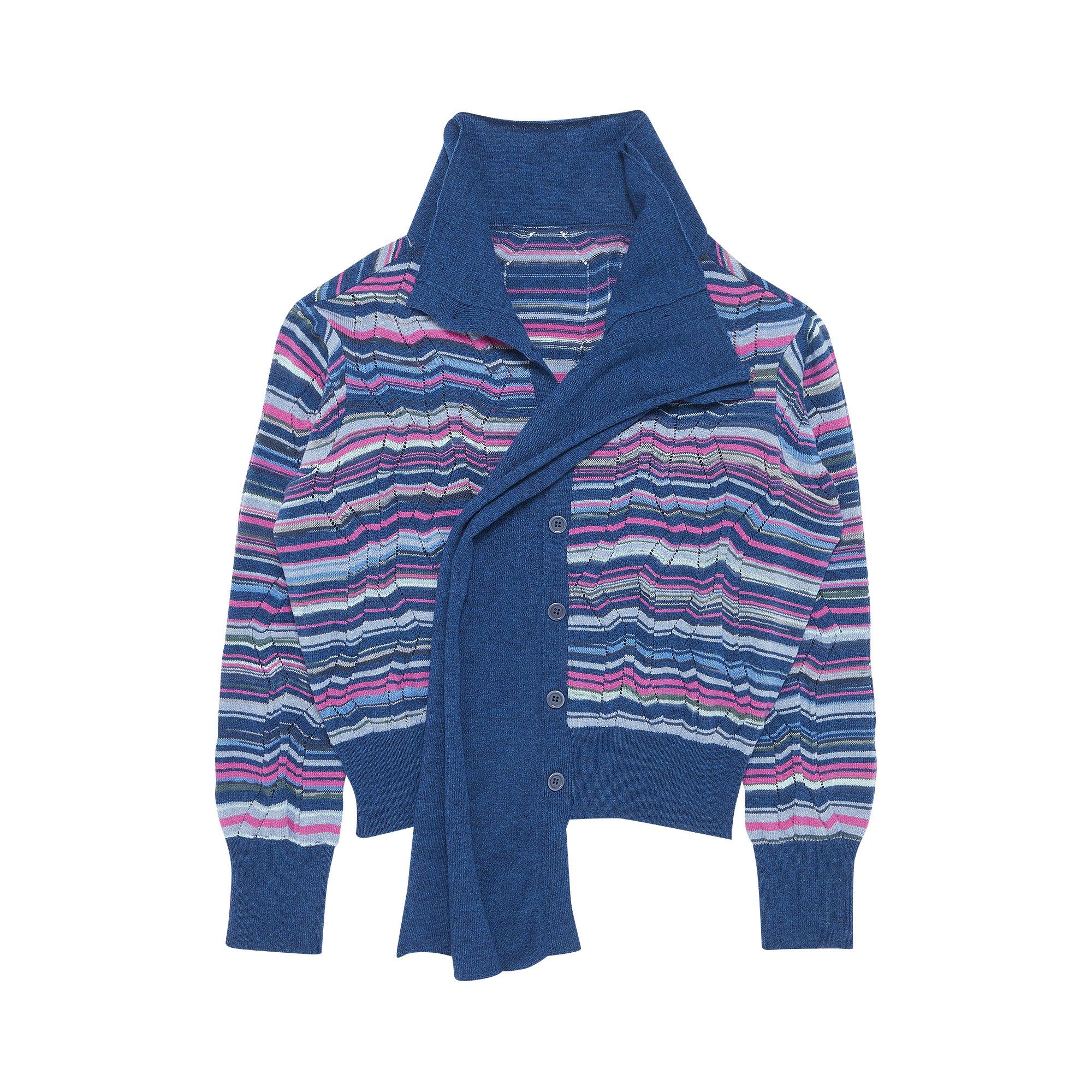 Buy Kiko Kostadinov Tiwi Multi Cardigan 'Bluette Stripe