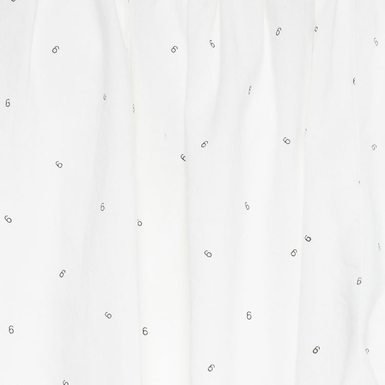 MM6 Maison Margiela Logo Printed Balloon Pants White