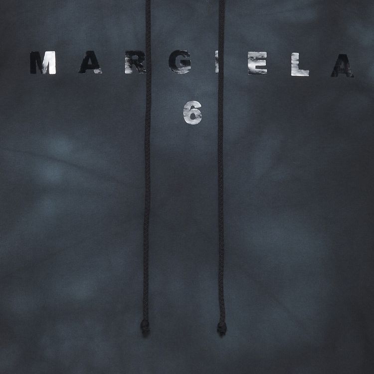 MM6 Maison Margiela Logo Printed Hoodie Black