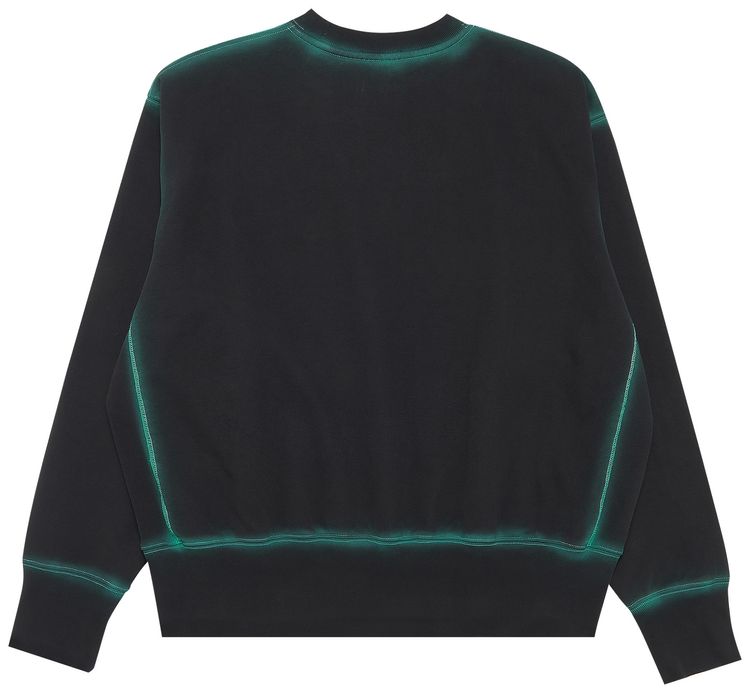 We11done Washed Artwork Sweatshirt Black