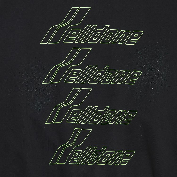 We11done Washed Artwork Sweatshirt Black