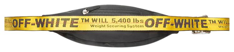 Off White Binder Nylon Fannypack BlackWhite