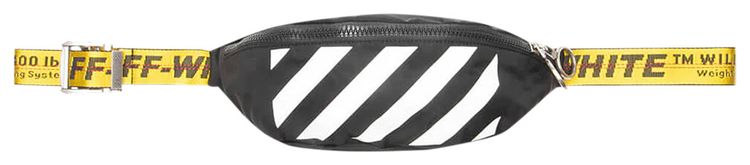 Off White Binder Nylon Fannypack BlackWhite