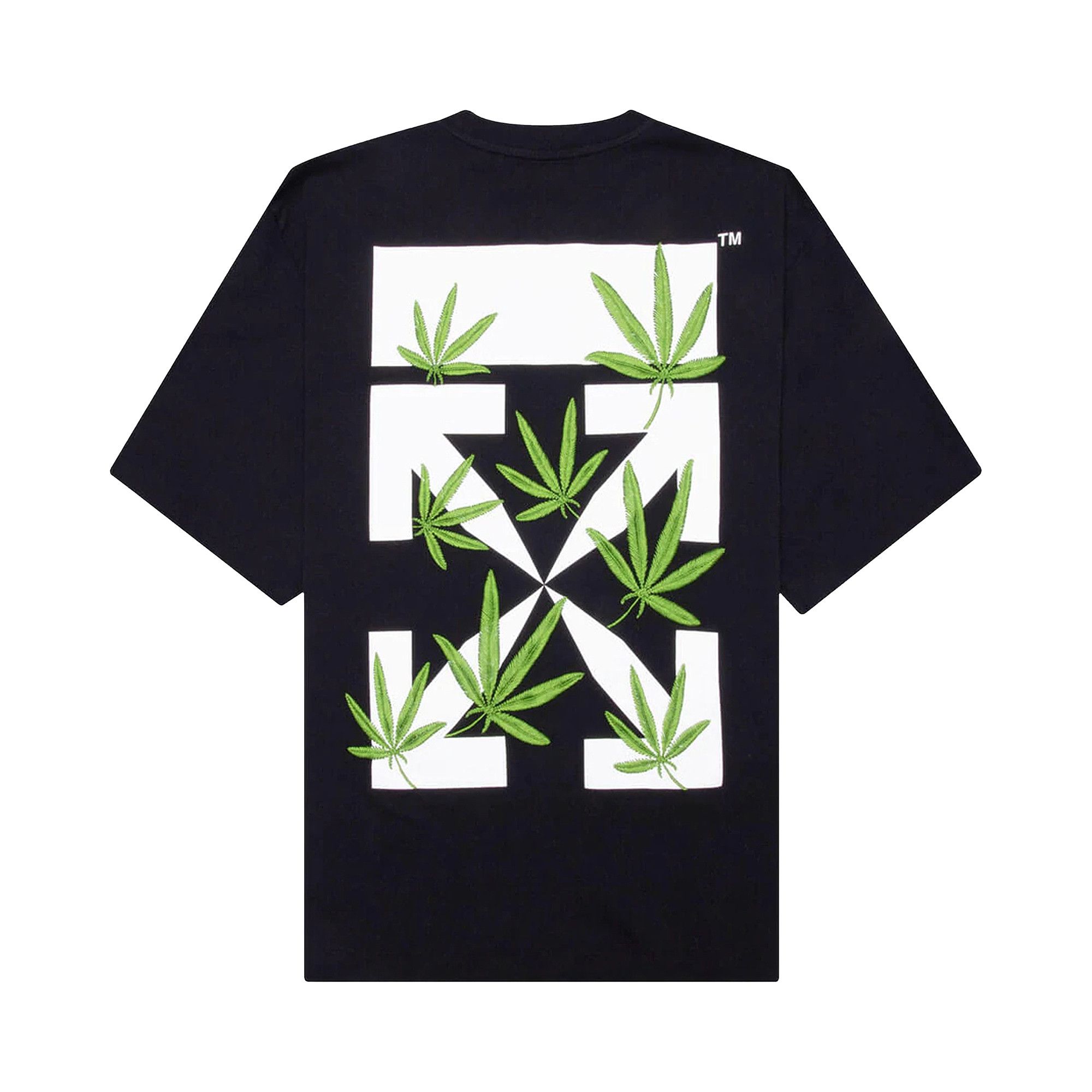 Buy Off-White Weed Arrows Over Skate Short-Sleeve Tee 'Black/Green