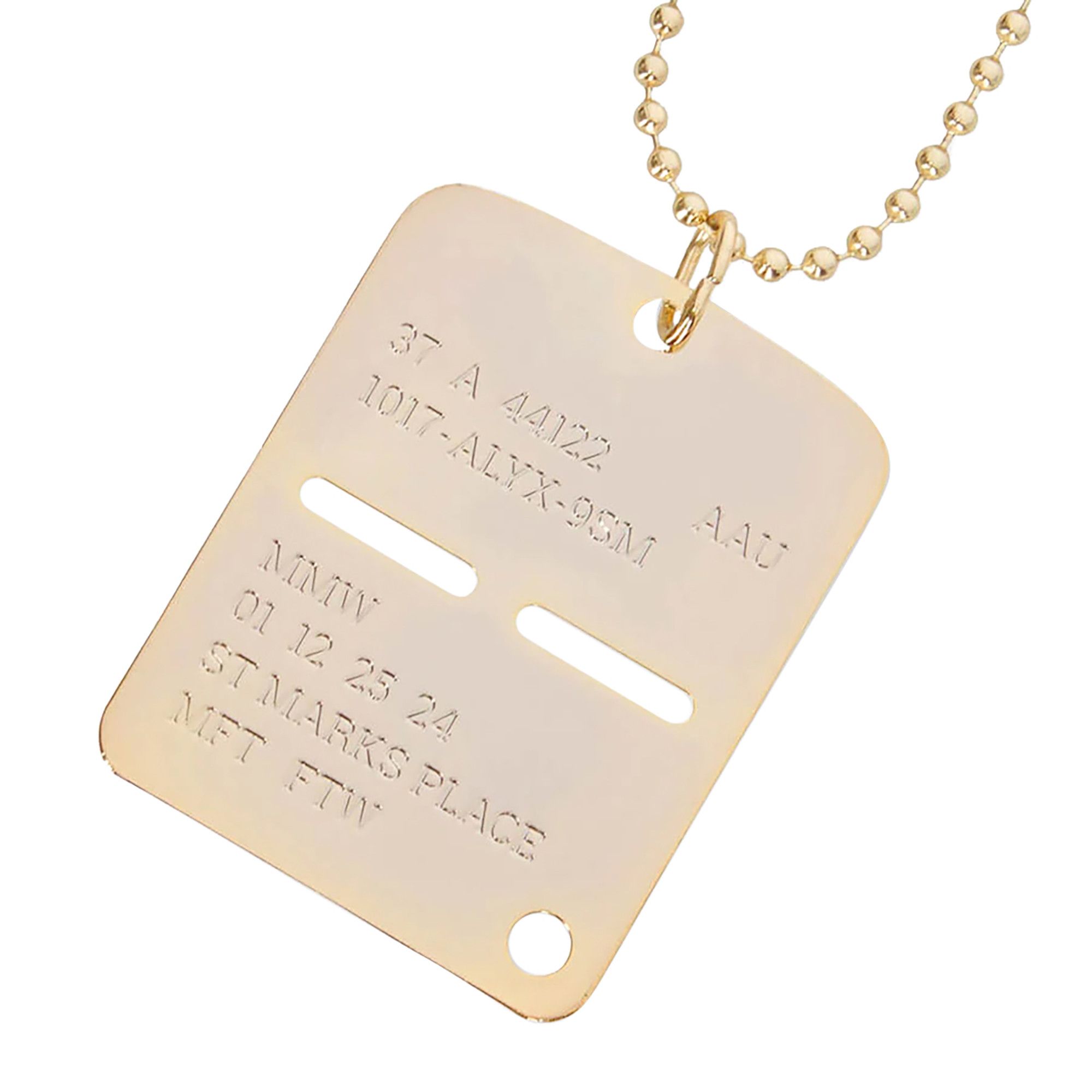 Alyx military dog tag outlet