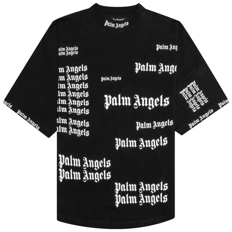 Palm Angels Ultra Logo Over Tee BlackWhite