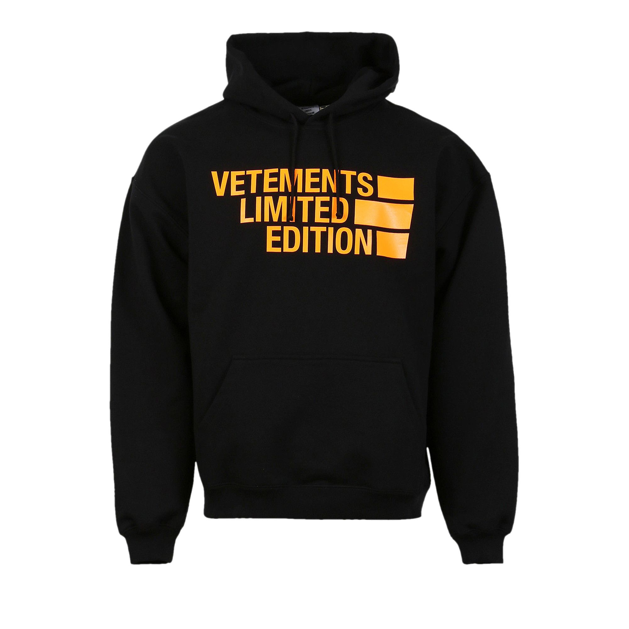 充実の品 Logo Big Vetements Buy Limited 'Black/Orange Hoodie Edition トップス