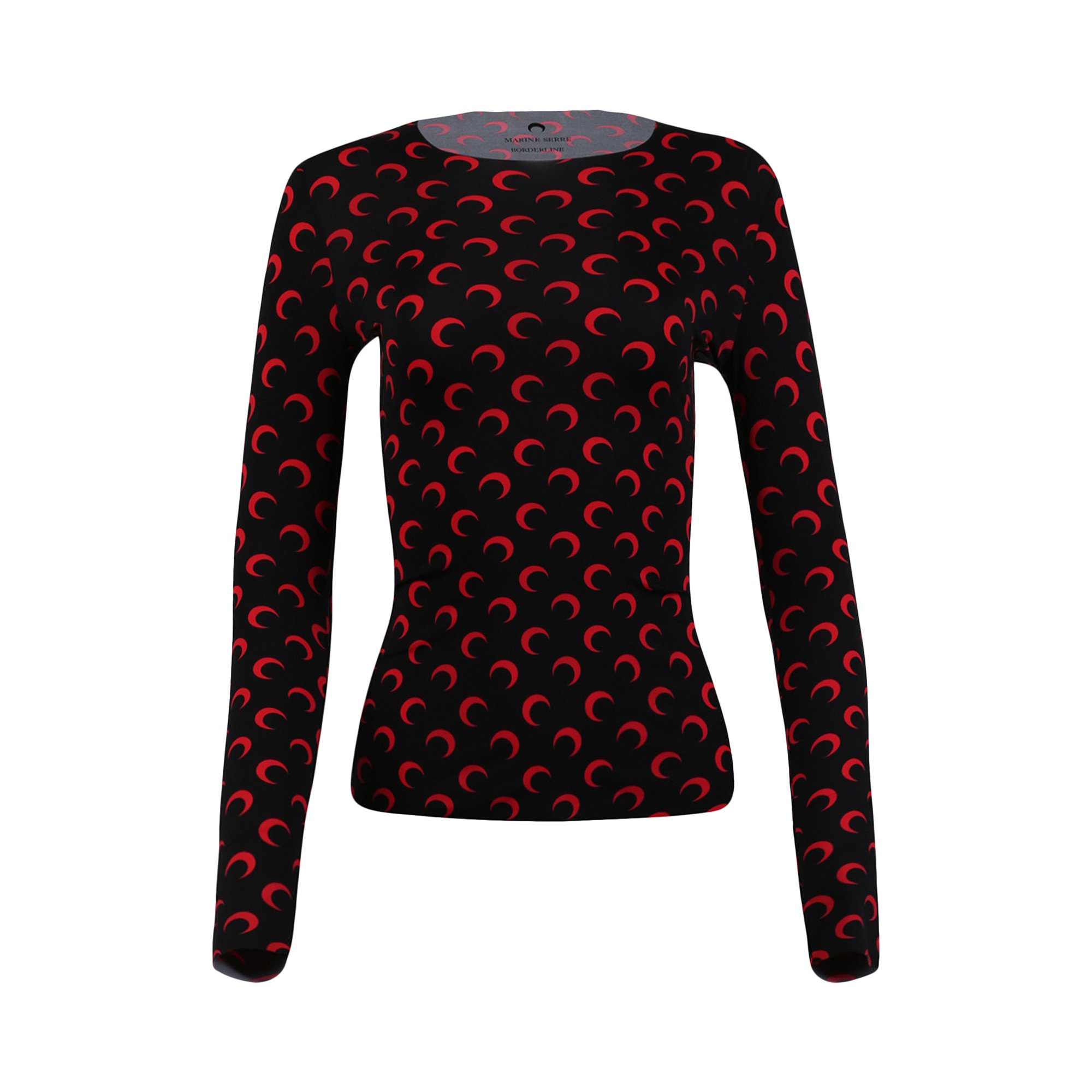 Buy Marine Serre Second Skin Moon Top 'All Over Moon Red 
