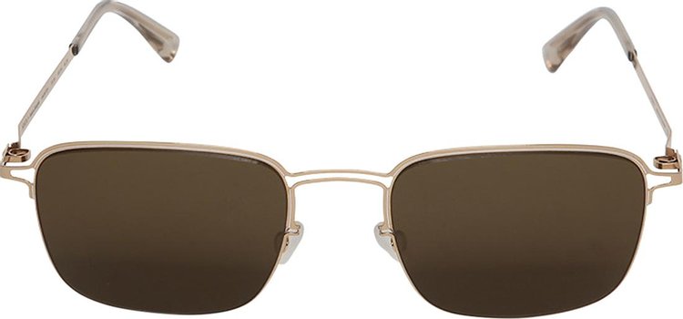 Mykita Sunglasses 'White/Raw Brown'