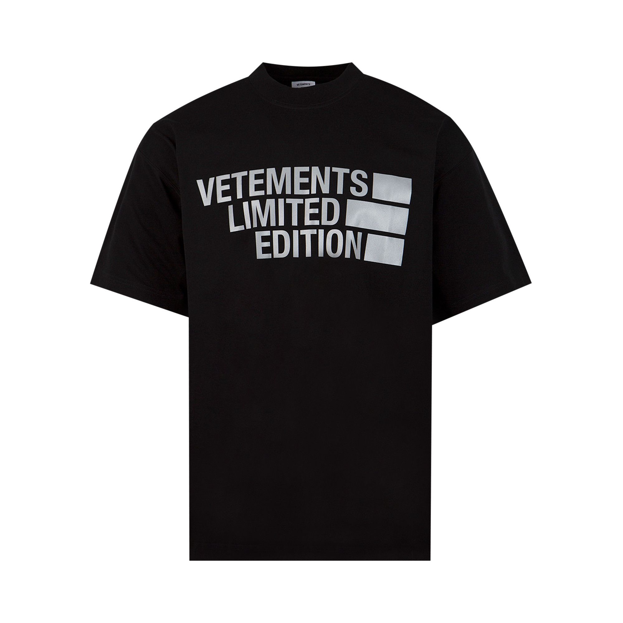 Buy Vetements Big Logo Limited Edition T-Shirt 'Black/Silver