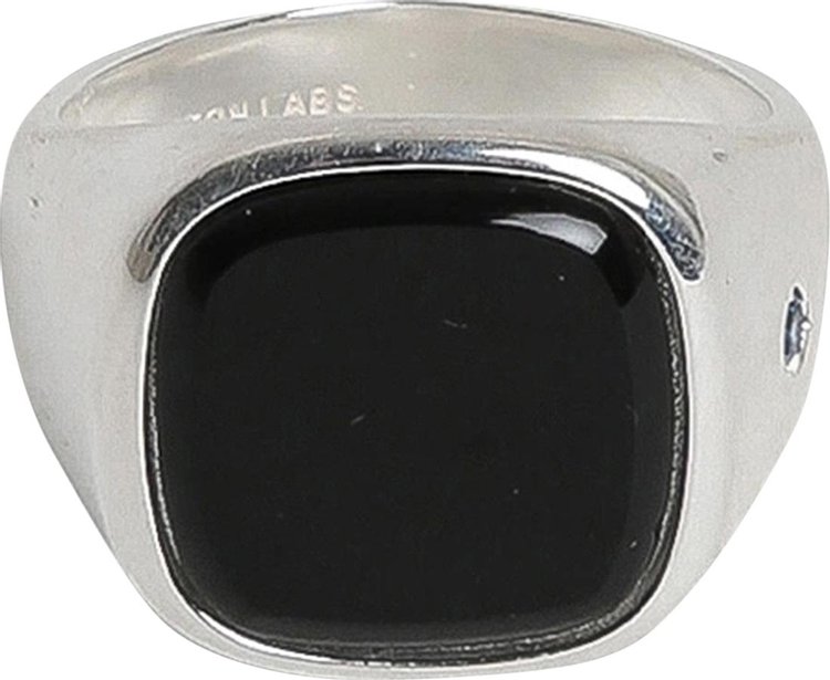 Hatton Labs Agate Signet Ring 'Black'